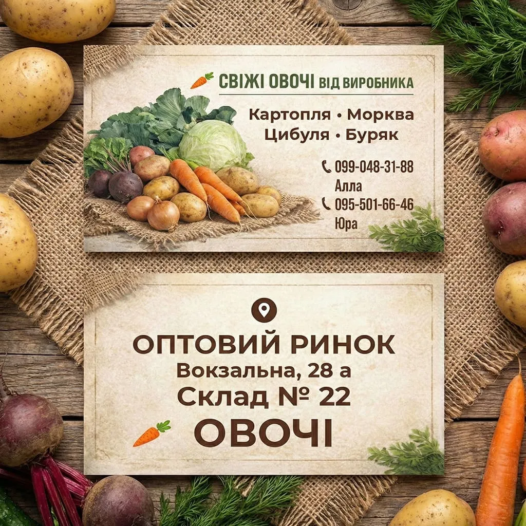 Робота 1 - дизайн і друк реклами для бізнесу